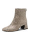 Stiefeletten Damen Beige
