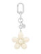 Tous Keychain Puffed Daisy Flower Beige 359470 Women’s