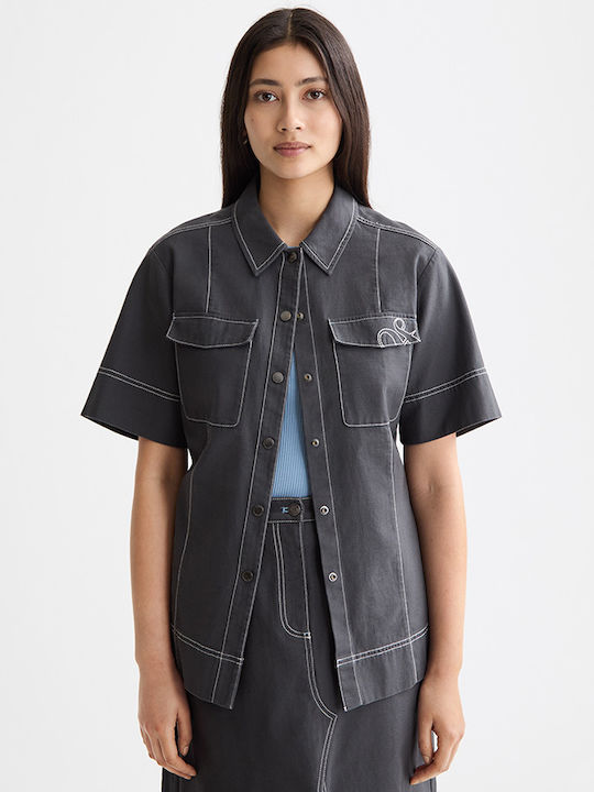 Women's Short Sleeve Shirt Grey