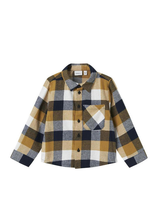 Name It Παιδικό Καρό Πουκάμισο Μακρυμάνικο Navy Blazer