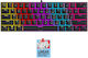 MKA-1C Gaming Mechanical Keyboard 60% with Custom Red switches and RGB lighting (English US)