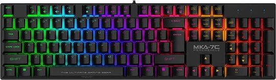 Armaggeddon MKA-7C Gaming Μηχανικό Πληκτρολόγιο με Custom Blue διακόπτες και RGB φωτισμό (Αγγλικό US)
