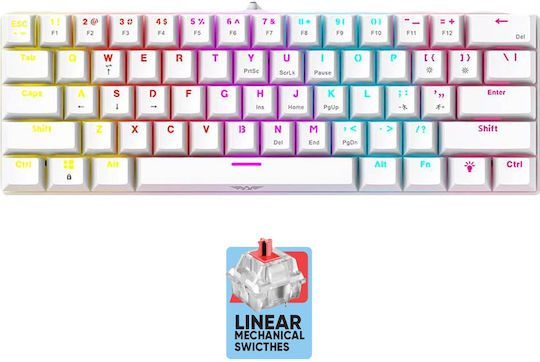 Armaggeddon MKA-1C Core Gaming Μηχανικό Πληκτρολόγιο με Custom Red διακόπτες και Φωτιζόμενα πλήκτρα (Αγγλικό US)