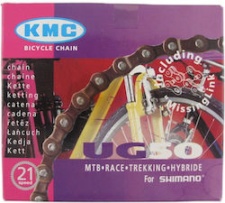 Kmc Ug-50 Αλυσιδα Ποδηλατου 5-6-7 Ταχυτητων 1 2x3 32 116links Kmc Ug-50 Αλυσιδα Ποδηλατου 5-6-7 Ταχυτητων 1 2x3 32 116links