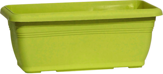 Viomes Tepakota Planter Box Plastic Green/yellow 45x21x18cm.