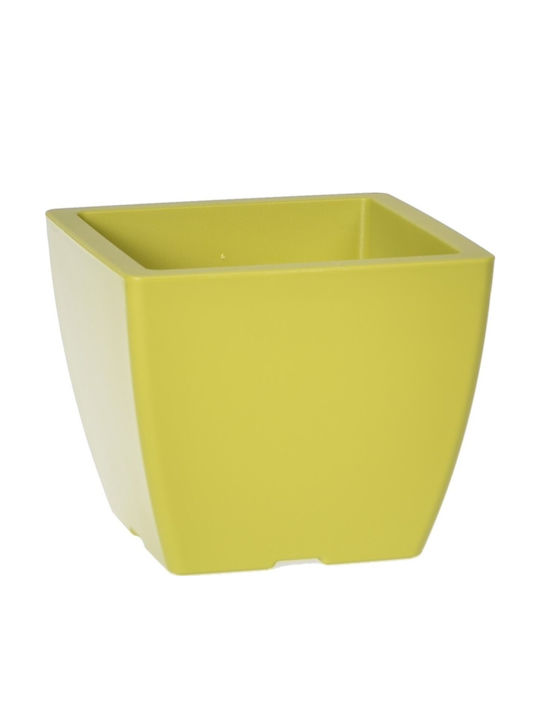 Plant Pots Tetp Linea 21lt 33x33x27h Cm Green Yellow
