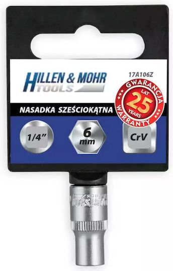 Dedra Καρυδάκι με Καρέ Υποδοχής 1/4" Διάμετρος 1/4" / 5