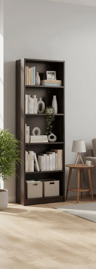 Bibliothek Eliot 5s Wenge 60x30x180cm