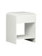 Bedside Table Zeplen Wooden White 40x40x53cm
