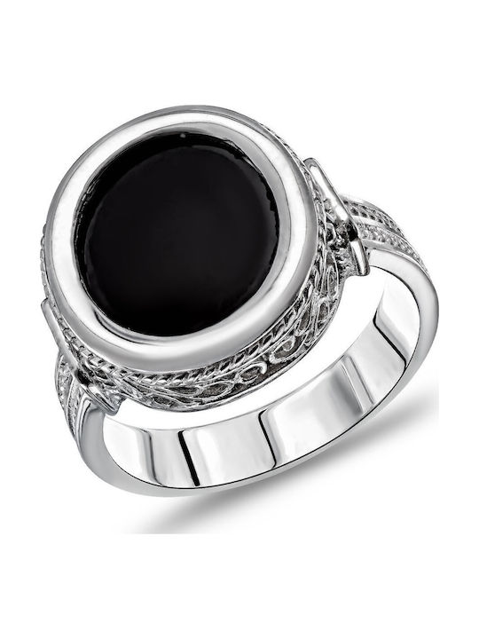 Kiriakos Gofas Ring with Stones made of Silver