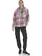 Women's Sweatshirt Jacket Hooded Pink