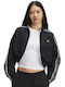 Rival Women's Sweatshirt Jacket Black / Castlerock / White