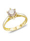 Kiriakos Gofas Single Stone from Gold 14K