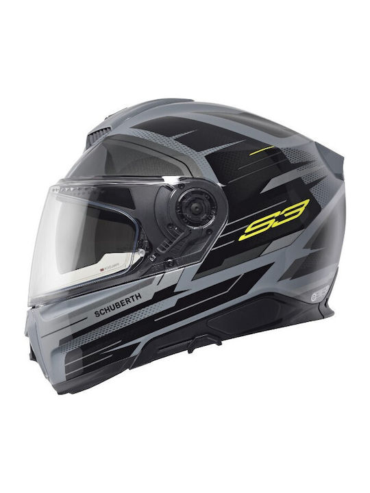 Schuberth S3 Apex Grey Motorcycle Helmet Full Face ECE 22.06