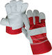 Lion Gloves for Work Red -Cotton/Leather 1pcs
