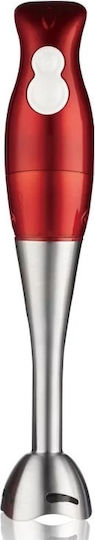 Blender De Mână Cu Tijă Din Inox 200W Roșu