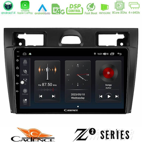 Bizzar Car Audio System for Ford Fiesta / Fusion 2006-2008 (Bluetooth/USB/WiFi/GPS/Apple-Carplay/Android-Auto) with Touch Screen 9"