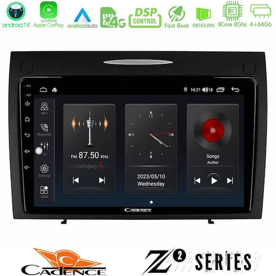 Bizzar Ηχοσύστημα Αυτοκινήτου για Mercedes-Benz SLK 2004-2010 (Bluetooth/USB/WiFi/GPS/Apple-Carplay/Android-Auto) με Οθόνη Αφής 9"