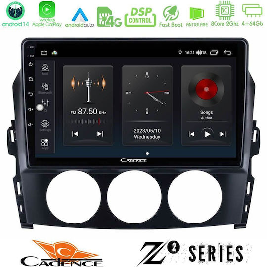 Bizzar Car Audio System for Mazda MX-5 2006-2008 (Bluetooth/USB/WiFi/GPS/Apple-Carplay/Android-Auto) with Touch Screen 9"