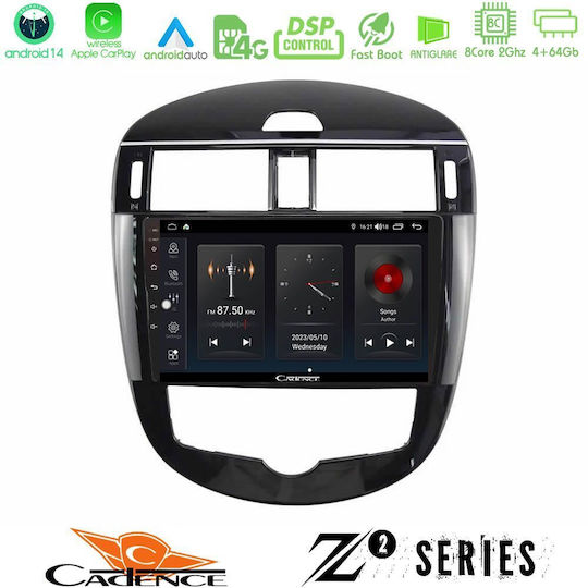 Bizzar Car Audio System for Nissan Pulsar 2015-2018 with A/C (Bluetooth/USB/WiFi/GPS/Apple-Carplay/Android-Auto) with Touch Screen 9"