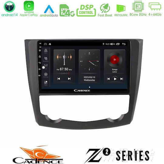 Bizzar Auto-Audiosystem für Renault Kadjar 2015-2021 (Bluetooth/USB/WiFi/GPS/Apple-Carplay/Android-Auto) mit Touchscreen 9"