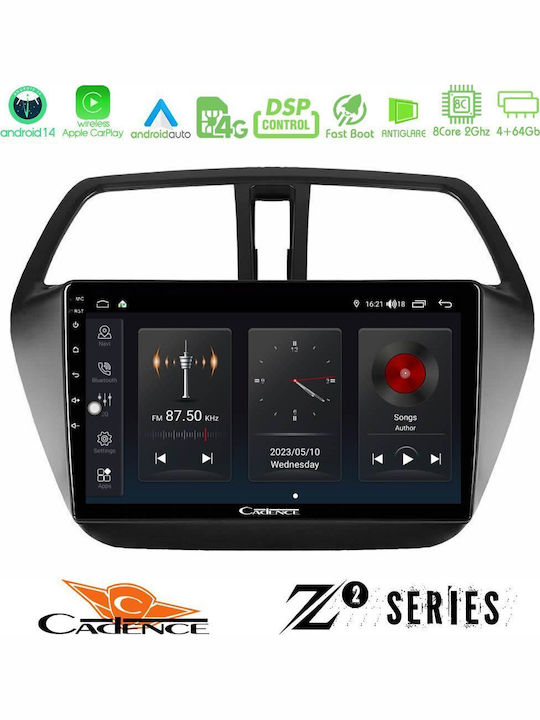Bizzar Car Audio System for Suzuki SX4 S-Cross 2013 – 2020 (Bluetooth/USB/WiFi/GPS/Apple-Carplay/Android-Auto) with Touch Screen 9"