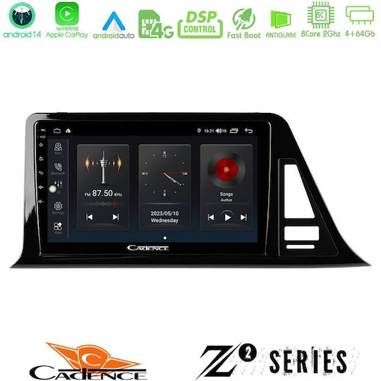 Bizzar Ηχοσύστημα Αυτοκινήτου για Toyota C-HR 2017-2022 (Bluetooth/USB/WiFi/GPS/Apple-Carplay/Android-Auto) με Οθόνη Αφής 9"