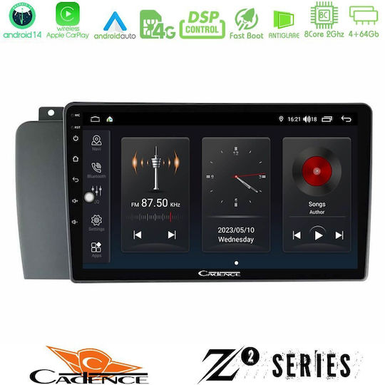Bizzar Ηχοσύστημα Αυτοκινήτου για Volvo S60 2004-2009 (Bluetooth/USB/WiFi/GPS/Apple-Carplay/Android-Auto) με Οθόνη Αφής 9"