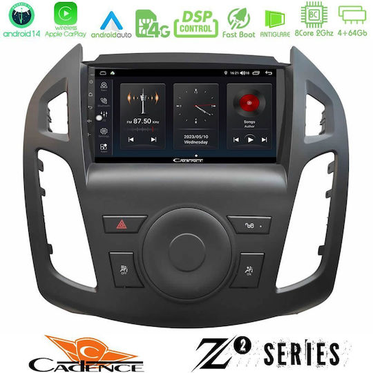 Bizzar Car Audio System for Ford Transit Connect / Tourneo Connect / Transit 2013-2018 (Bluetooth/USB/WiFi/GPS/Apple-Carplay/Android-Auto) with Touch Screen 9"