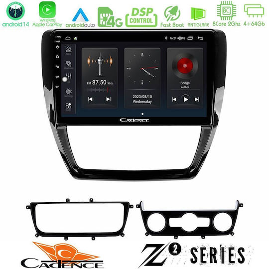 Bizzar Car Audio System for Volkswagen Jetta 2011 2018 (Bluetooth/USB/WiFi/GPS/Apple-Carplay/Android-Auto) with Touch Screen 10"