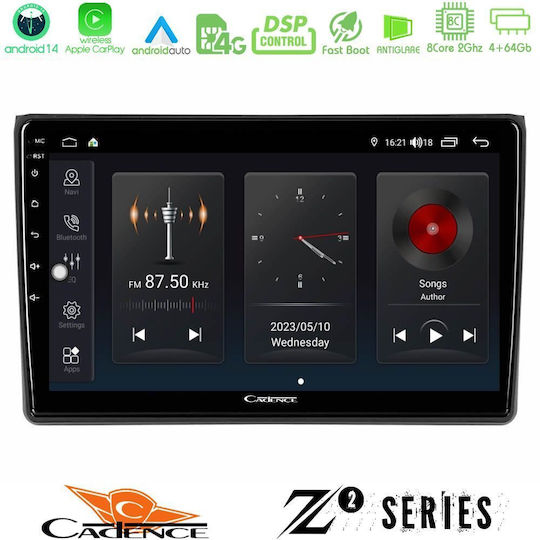 Bizzar Auto-Audiosystem für Seat Exeo Audi A4 2002-2008 (Bluetooth/USB/WiFi/GPS/Apple-Carplay/Android-Auto) mit Touchscreen 9"