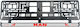 Set 2 Pieces Man Red License Plate Holder
