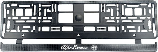 Set 2 Bucăți Cadru Plăcuță de Înmatriculare Carbon Alfa Romeo