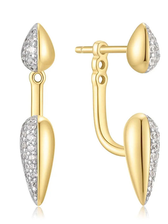 Ania Haie Earrings made of Silver Gold Plated with Stones