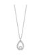 Kiriakos Gofas Charm Solitärring aus Weißgold 14K