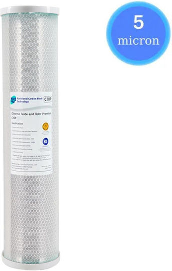 Pure Water Filter Replacement made of Activated Carbon 20" CTOP 4520-05 5 μm