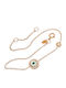 Abadianakis Women's Bracelet with design Eye made of Gold 9K