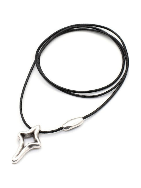 Irmelia Black Men's Cross with Chain