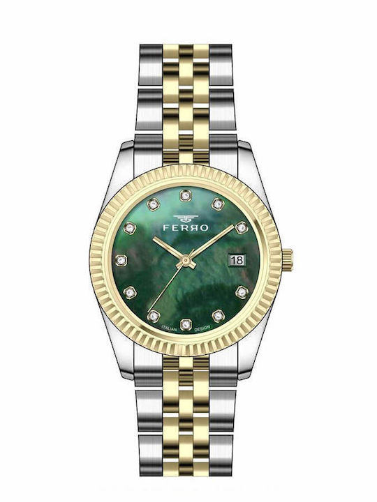 Ferro Men's Watch 26mm Battery with Silver Metal Bracelet