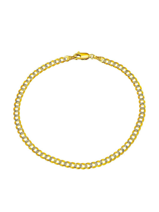 Senzio Belibasakis Two-tone Chain Hand made of Gold 14K
