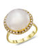 Kiriakos Gofas Single Stone from Gold 18K with Diamond