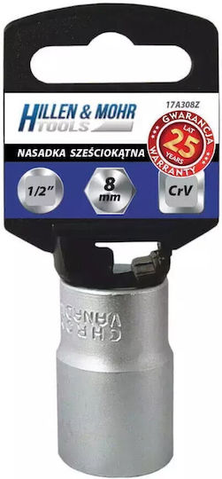 Dedra Καρυδάκι με Καρέ Υποδοχής 1/2" Διάμετρος 1/2" / 23