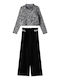 Kinder-Set mit Hose Winter 2Stück Black