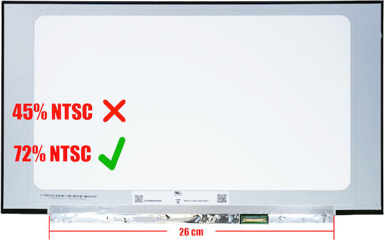 Monitor 15.6" IPS / LED / Slim / Touch / 60Hz 1920x1080 Matte for Laptop Asus Vivobook 15 X1504ZA-BQ531W, X1504Z