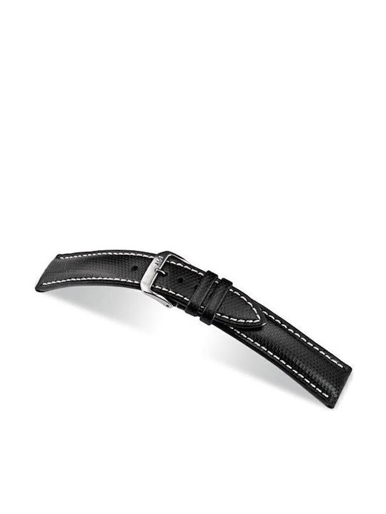 Rios 1931 Leather Strap Black 22mm