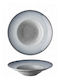 Lukanda Teller Nudeln aus Porzellan Gray mit Durchmesser 27cm 6Stück