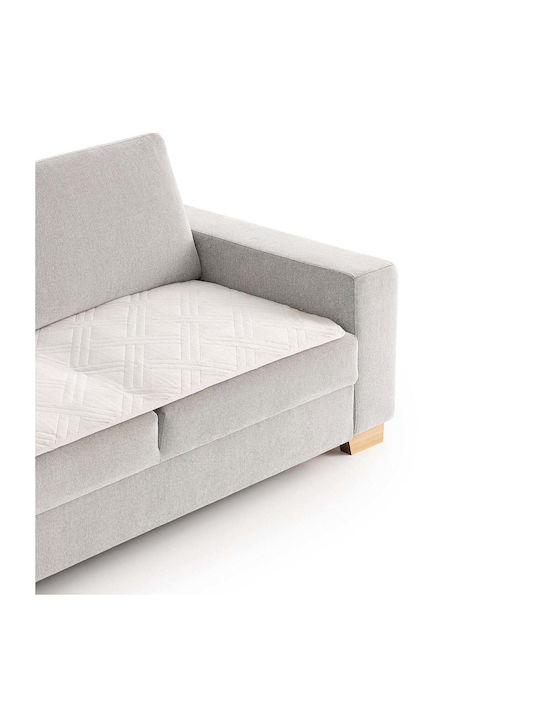 Sofazip Topper Husă Elastică Canapea cu trei locuri Ivory 65x160cm 1buc