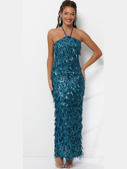 RichgirlBoudoir Maxi Abendkleid Petrol