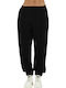 Damen Stoff Hose Nero