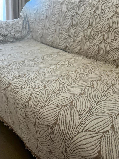 Linea Home Braid Ριχτάρι Τριθέσιου Καναπέ Chenille 180x300εκ. Μπεζ LH2024197-3 Linea Home Braid Ριχτάρι Τριθέσιου Καναπέ Chenille 180x300εκ. Μπεζ LH2024197-3